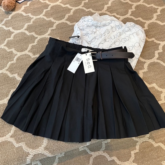 Sea Adeline Pleated Mini Skirt size M - Picture 5 of 9